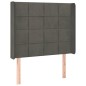 vidaXL Cama box spring colchón y LED terciopelo gris oscuro 90x190 cm vidaXL Cama box spring colchón y LED terciopelo gris oscuro 90x190 cm