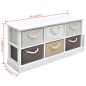 vidaXL Banco con almacenaje 6 cajones madera vidaXL Banco con almacenaje 6 cajones madera
