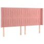 vidaXL Cama box spring colchón y LED terciopelo rosa 180x200 cm vidaXL Cama box spring colchón y LED terciopelo rosa 180x200 cm