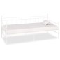 vidaXL Estructura de cama de metal blanco 90x200 cm