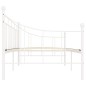 vidaXL Estructura de cama de metal blanco 90x200 cm