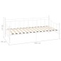 vidaXL Estructura de cama de metal blanco 90x200 cm