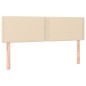 vidaXL Cama box spring con colchón tela color crema 140x190 cm
