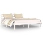 vidaXL Estructura de cama madera maciza de pino blanco 160x200 cm vidaXL Estructura de cama madera maciza de pino blanco 160x200 cm