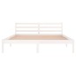 vidaXL Estructura de cama madera maciza de pino blanco 160x200 cm vidaXL Estructura de cama madera maciza de pino blanco 160x200 cm