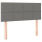 vidaXL Cama box spring con colchón tela gris oscuro 90x190 cm vidaXL Cama box spring con colchón tela gris oscuro 90x190 cm
