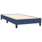 vidaXL Cama box spring con colchón tela azul 100x200 cm vidaXL Cama box spring con colchón tela azul 100x200 cm