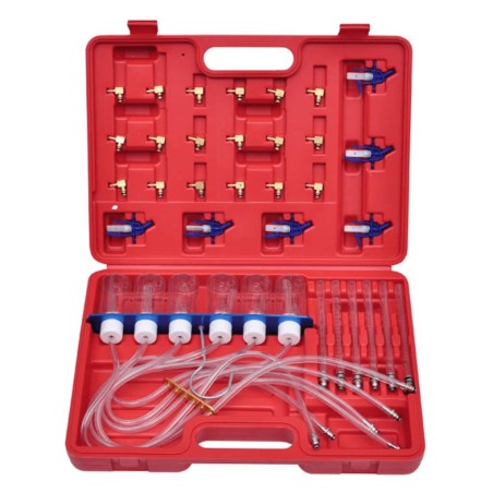 vidaXL Caudalímetro para Common Rail Diesel con juego de adaptadores