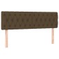 vidaXL Cama box spring con colchón tela marrón oscuro 160x200 cm