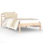 vidaXL Estructura de cama de madera maciza de pino 90x200 cm