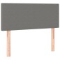 vidaXL Cama box spring con colchón tela gris oscuro 90x190 cm vidaXL Cama box spring con colchón tela gris oscuro 90x190 cm