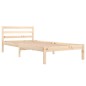 vidaXL Estructura de cama de madera maciza de pino 90x200 cm