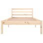 vidaXL Estructura de cama de madera maciza de pino 90x200 cm