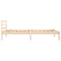 vidaXL Estructura de cama de madera maciza de pino 90x200 cm