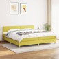 vidaXL Cama box spring con colchón tela verde 200x200 cm vidaXL Cama box spring con colchón tela verde 200x200 cm