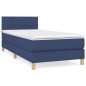 vidaXL Cama box spring con colchón tela azul 80x200 cm vidaXL Cama box spring con colchón tela azul 80x200 cm