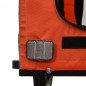 vidaXL Remolque de bicicleta mascotas hierro tela Oxford naranja negro