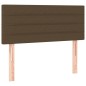 vidaXL Cama box spring con colchón tela marrón oscuro 120x200 cm vidaXL Cama box spring con colchón tela marrón oscuro 120x200 cm