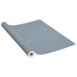 vidaXL Láminas autoadhesivas muebles PVC gris 500x90 cm