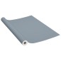 vidaXL Láminas autoadhesivas muebles PVC gris 500x90 cm vidaXL Láminas autoadhesivas muebles PVC gris 500x90 cm