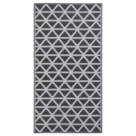 vidaXL Alfombra de exterior PP negro 190x290 cm