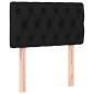 vidaXL Cama box spring con colchón tela negro 80x200 cm vidaXL Cama box spring con colchón tela negro 80x200 cm