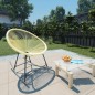 vidaXL Silla de jardín Acapulco ratán sintético beige vidaXL Silla de jardín Acapulco ratán sintético beige