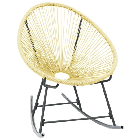 vidaXL Silla de jardín Acapulco ratán sintético beige
