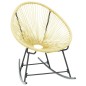 vidaXL Silla de jardín Acapulco ratán sintético beige vidaXL Silla de jardín Acapulco ratán sintético beige