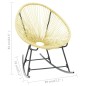 vidaXL Silla de jardín Acapulco ratán sintético beige vidaXL Silla de jardín Acapulco ratán sintético beige