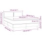 vidaXL Cama box spring con colchón cuero sintético gris 140x200 cm vidaXL Cama box spring con colchón cuero sintético gris 140x200 cm