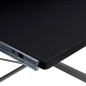 vidaXL Escritorio de esquina madera contrachapada negro 132x112x99cm vidaXL Escritorio de esquina madera contrachapada negro 132x112x99cm