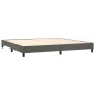 vidaXL Cama box spring con colchón terciopelo gris oscuro 200x200 cm vidaXL Cama box spring con colchón terciopelo gris oscuro 200x200 cm