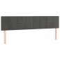 vidaXL Cama box spring con colchón terciopelo gris oscuro 200x200 cm vidaXL Cama box spring con colchón terciopelo gris oscuro 200x200 cm