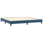 vidaXL Cama box spring con colchón terciopelo azul oscuro 200x200 cm vidaXL Cama box spring con colchón terciopelo azul oscuro 200x200 cm