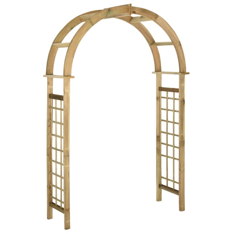 vidaXL Arco de celosía de madera de pino verde impregnada vidaXL Arco de celosía de madera de pino verde impregnada
