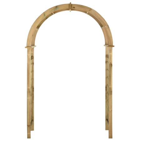 vidaXL Arco de celosía de madera de pino verde impregnada