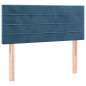 vidaXL Cama box spring con colchón terciopelo azul oscuro 90x200 cm vidaXL Cama box spring con colchón terciopelo azul oscuro 90x200 cm