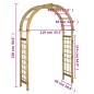 vidaXL Arco de celosía de madera de pino verde impregnada vidaXL Arco de celosía de madera de pino verde impregnada