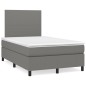 vidaXL Cama box spring con colchón tela gris oscuro 120x200 cm vidaXL Cama box spring con colchón tela gris oscuro 120x200 cm