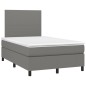 vidaXL Cama box spring con colchón tela gris oscuro 120x200 cm vidaXL Cama box spring con colchón tela gris oscuro 120x200 cm