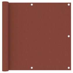 vidaXL Toldo para balcón de tela oxford terracota 90x300 cm