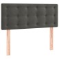vidaXL Cama box spring con colchón terciopelo gris oscuro 80x200 cm vidaXL Cama box spring con colchón terciopelo gris oscuro 80x200 cm