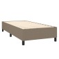 vidaXL Cama box spring con colchón tela gris taupe 90x190 cm vidaXL Cama box spring con colchón tela gris taupe 90x190 cm