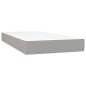 vidaXL Cama box spring con colchón tela gris claro 100x200 cm vidaXL Cama box spring con colchón tela gris claro 100x200 cm
