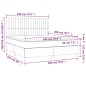 vidaXL Cama box spring con colchón tela gris claro 180x200 cm vidaXL Cama box spring con colchón tela gris claro 180x200 cm