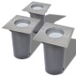 vidaXL Luces de suelo de exterior cuadradas 3 unidades vidaXL Luces de suelo de exterior cuadradas 3 unidades