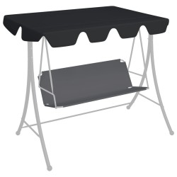 vidaXL Dosel de repuesto columpio de jardín negro 150/130x105/70 cm