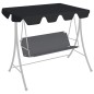 vidaXL Dosel de repuesto columpio de jardín negro 150/130x105/70 cm vidaXL Dosel de repuesto columpio de jardín negro 150/130x105/70 cm