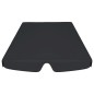 vidaXL Dosel de repuesto columpio de jardín negro 150/130x105/70 cm vidaXL Dosel de repuesto columpio de jardín negro 150/130x105/70 cm